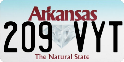 AR license plate 209VYT