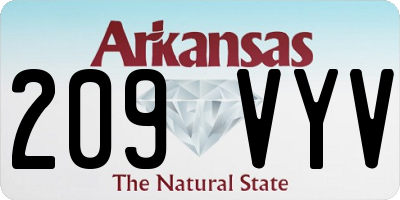 AR license plate 209VYV