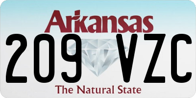 AR license plate 209VZC