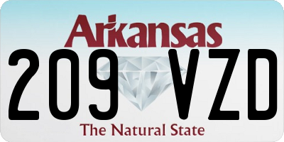 AR license plate 209VZD