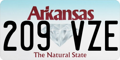 AR license plate 209VZE