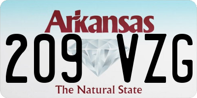 AR license plate 209VZG