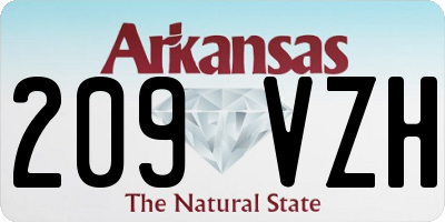 AR license plate 209VZH