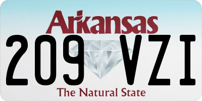 AR license plate 209VZI