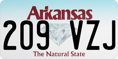 AR license plate 209VZJ