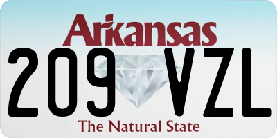 AR license plate 209VZL