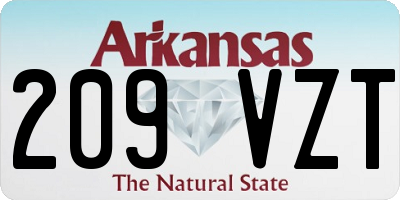 AR license plate 209VZT