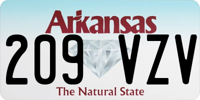 AR license plate 209VZV
