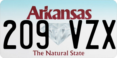 AR license plate 209VZX