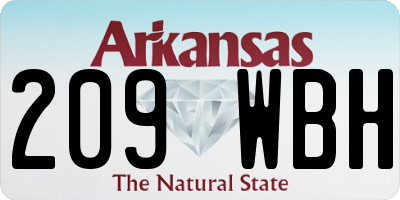 AR license plate 209WBH