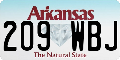 AR license plate 209WBJ