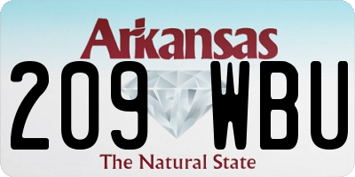 AR license plate 209WBU