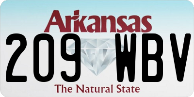 AR license plate 209WBV