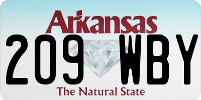 AR license plate 209WBY