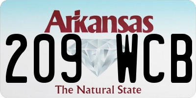 AR license plate 209WCB