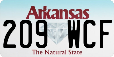 AR license plate 209WCF