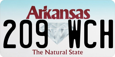 AR license plate 209WCH