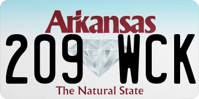 AR license plate 209WCK