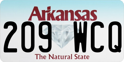 AR license plate 209WCQ