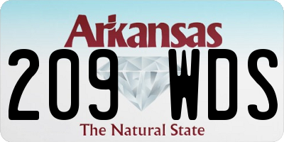 AR license plate 209WDS
