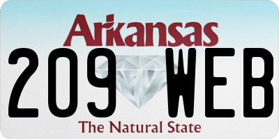 AR license plate 209WEB