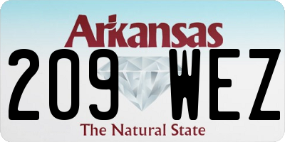 AR license plate 209WEZ