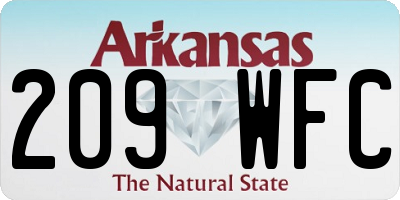 AR license plate 209WFC
