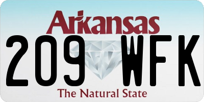 AR license plate 209WFK