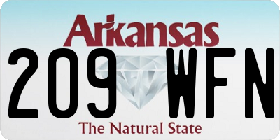 AR license plate 209WFN