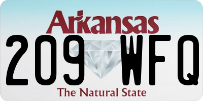AR license plate 209WFQ