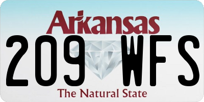 AR license plate 209WFS