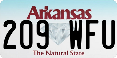 AR license plate 209WFU