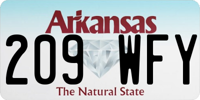 AR license plate 209WFY