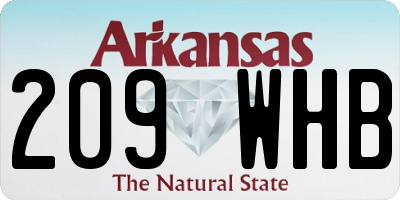 AR license plate 209WHB
