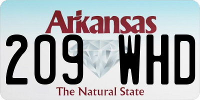AR license plate 209WHD