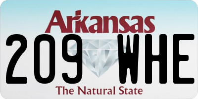 AR license plate 209WHE