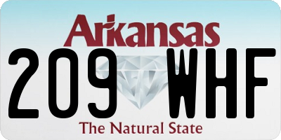 AR license plate 209WHF