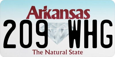 AR license plate 209WHG