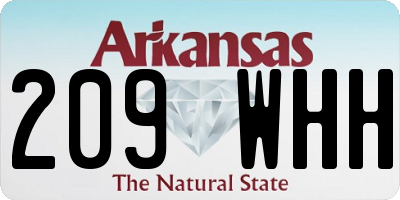 AR license plate 209WHH