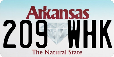 AR license plate 209WHK