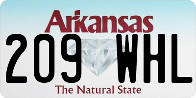 AR license plate 209WHL