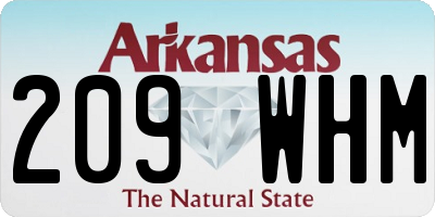 AR license plate 209WHM