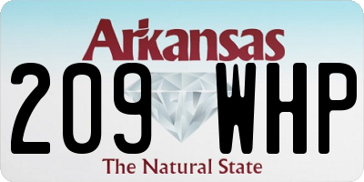 AR license plate 209WHP