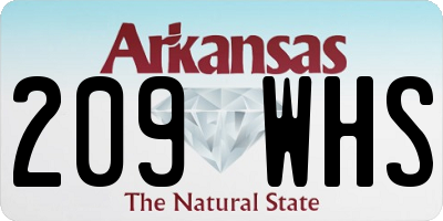 AR license plate 209WHS