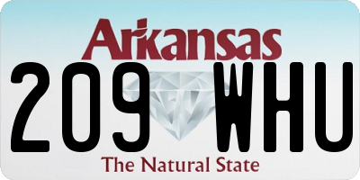 AR license plate 209WHU