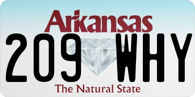 AR license plate 209WHY