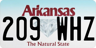 AR license plate 209WHZ