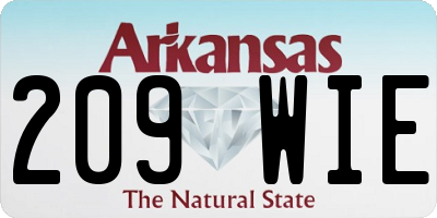 AR license plate 209WIE