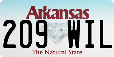AR license plate 209WIL