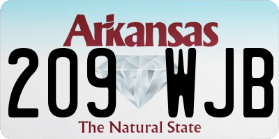 AR license plate 209WJB